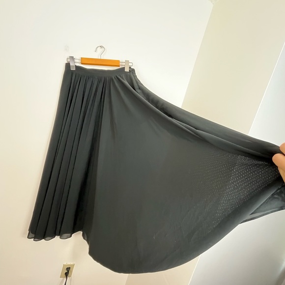 Vintage 80s Wayne Clark Chiffon Extra Wide Leg Pants Sz 26 - Picture 4 of 13